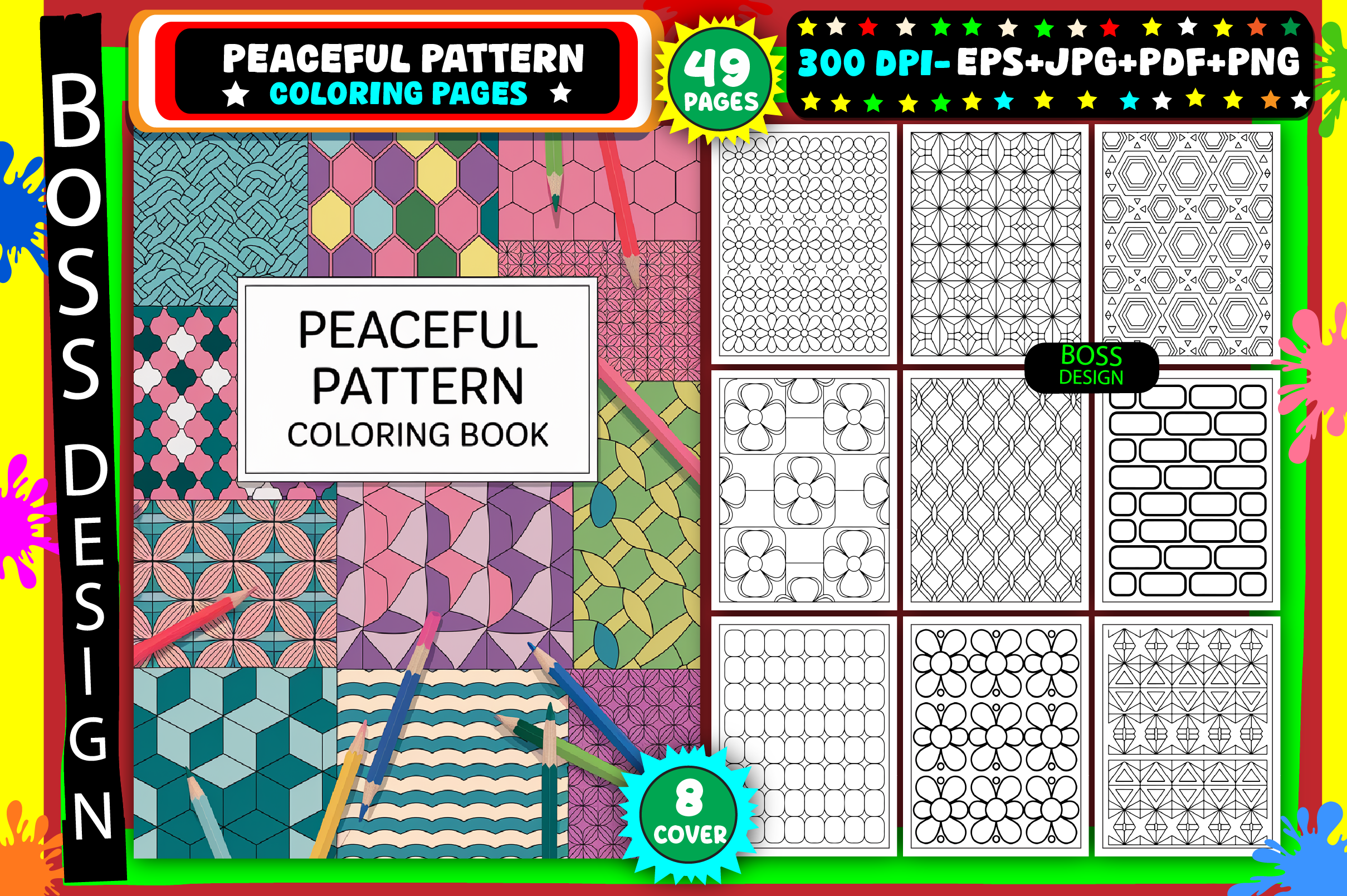 Peaceful Pattern Coloring Pages