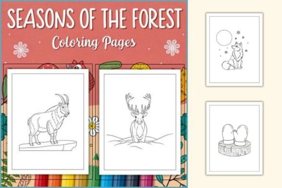 Seasons of the Forest Coloring Pages