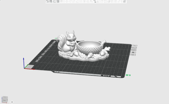 Squirrel Nut Bowl STL | Woodland Animal 3D Printable Decor - Image 2