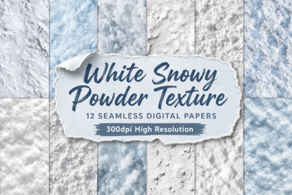 White Snowy Powder Seamless Texture