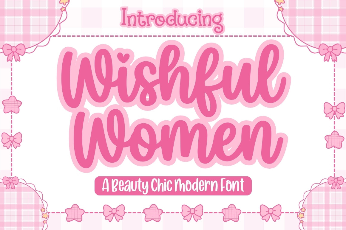 Wishful Women feminine handmade wedding invitation script