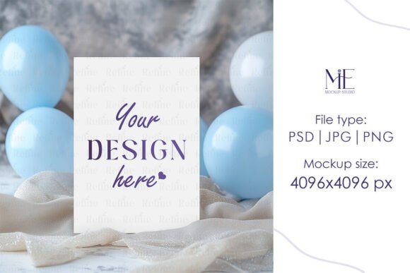 5x7 Invitation Mockup, Wedding Greeting