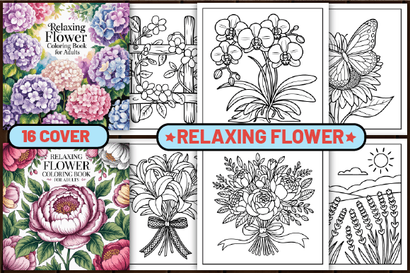 72 Relaxing Flower Color Pages for Adult