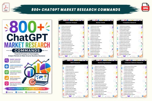 800+ ChatGPT Market Research Commands