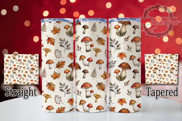 Autumn Mushroom Botanical 20oz Tumbler
