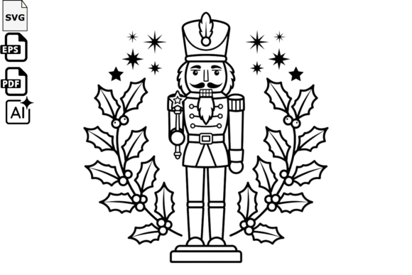 Christmas Nutcracker SVG Holiday
