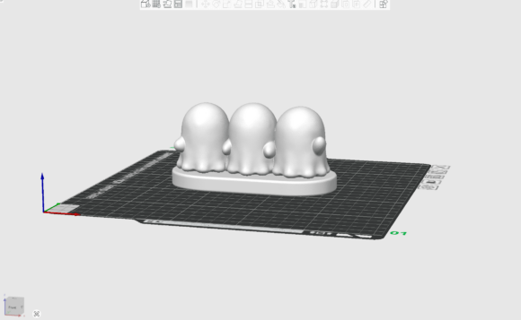 Cute Halloween Ghost Trio STL Files - Customizable 3D Printables - Image 2