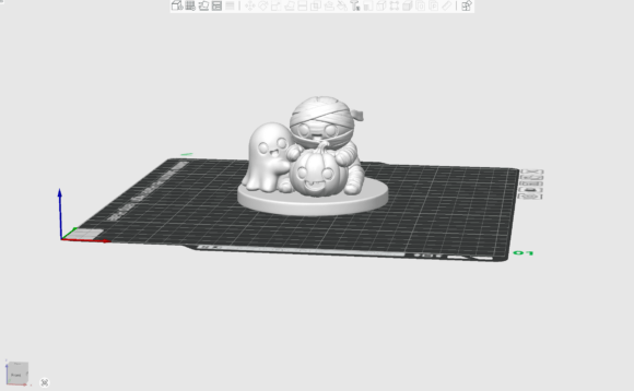 Cute Halloween Trio STL Pack - Mummy, Ghost & Pumpkin 3D Print - Image 2