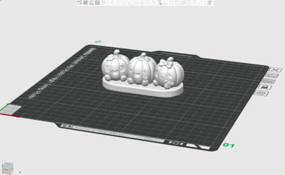 Cute Halloween Pumpkin Trio STL - 3D Printable Collectible - Image 3