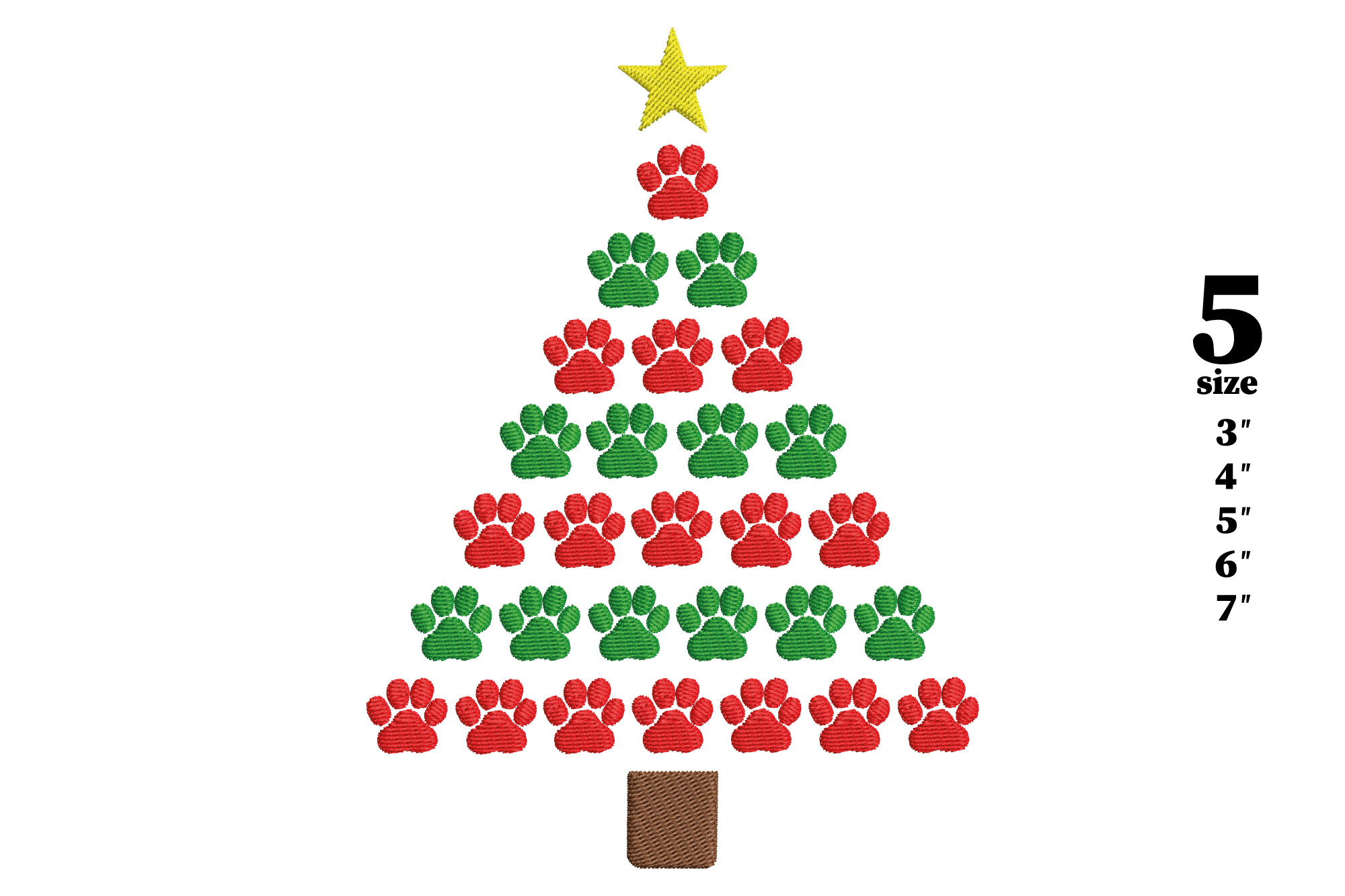 Dog Paw Christmas Tree - photo 1