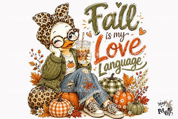 Fall Goose Lover PNG