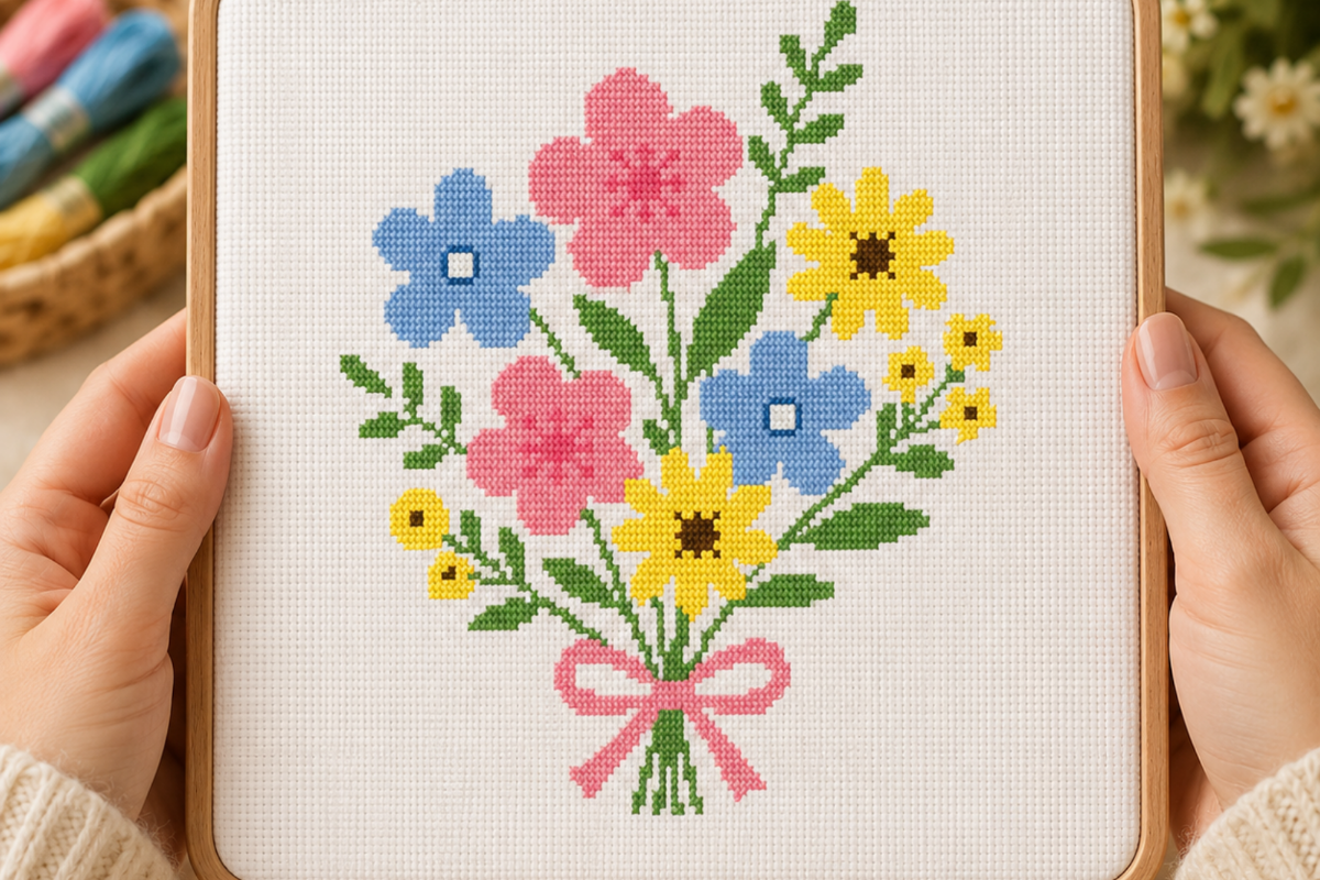 Flower Bouquet Cross Stitch