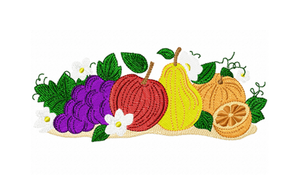 Fruit Basket Embroidery Design