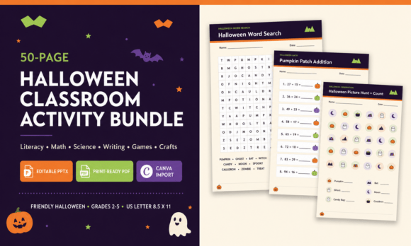 Halloween Classroom Activity Bundle