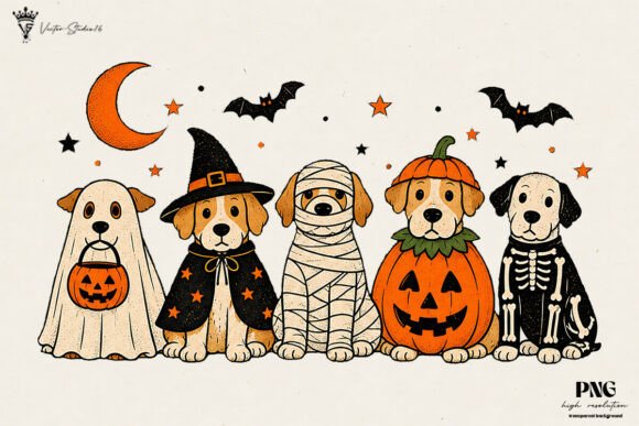 Halloween Dogs PNG Sublimation