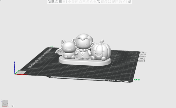 Halloween Friends Trio STL - Bat, Vampire & Pumpkin 3D Print - Image 2