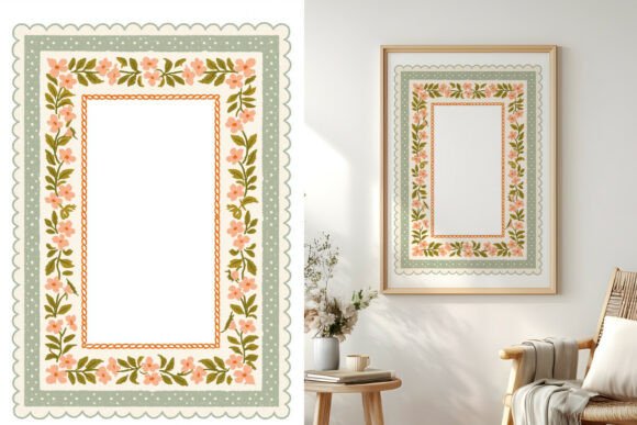 Lace Border, Handdrawn Frame, Elegant