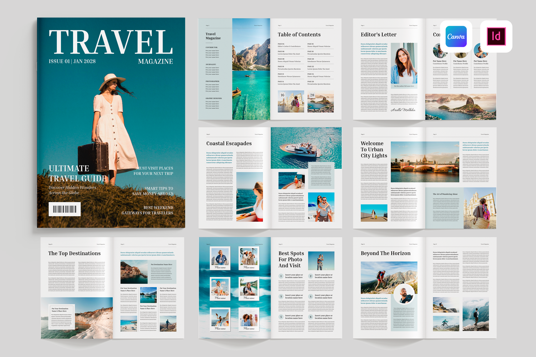 Magazine Layout | Canva & InDesign