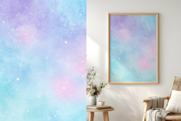Pastel Galaxy Watercolor Backdrop