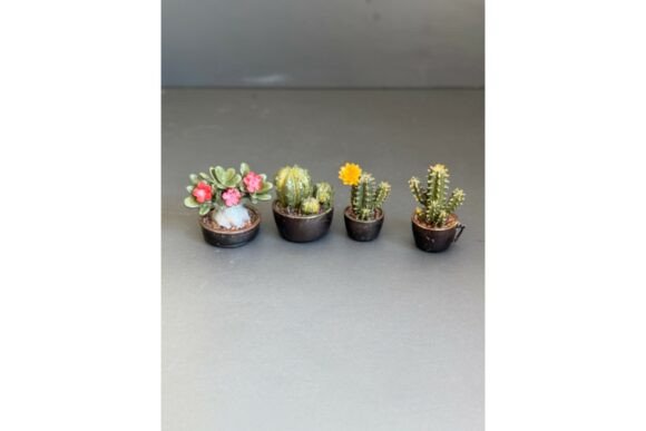 3D Printable Plants for Dollhouse Miniatures | Cactus, Adenium STL Files - Image 7