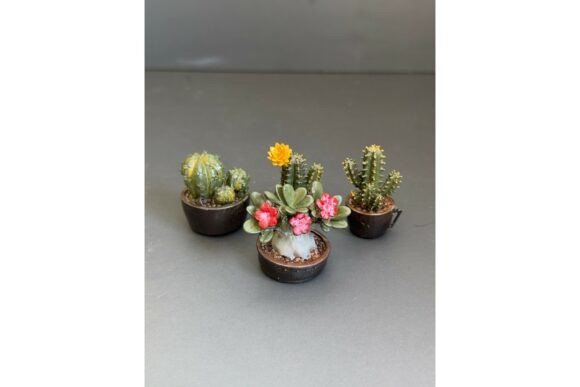 3D Printable Plants for Dollhouse Miniatures | Cactus, Adenium STL Files - Image 8