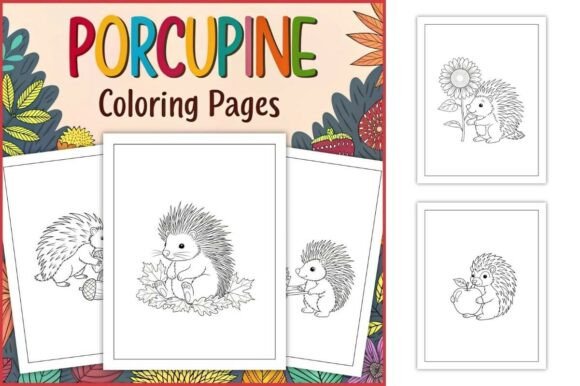 Porcupine Coloring Pages for Kids