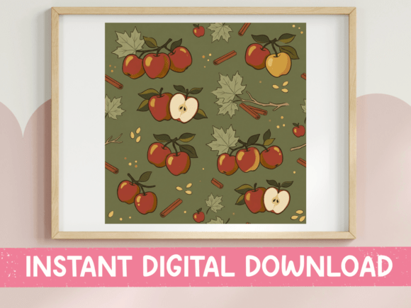 Red Apple Orchard Pattern