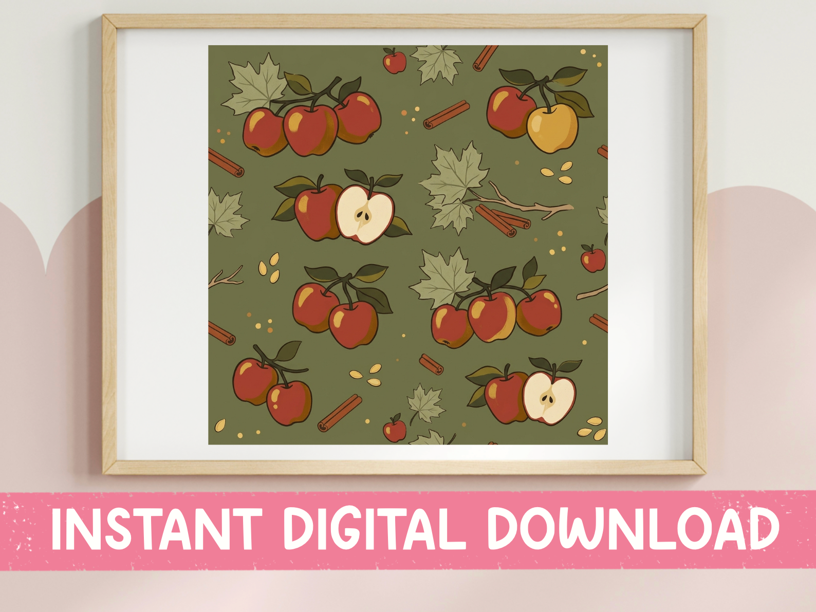 Red Apple Orchard Pattern