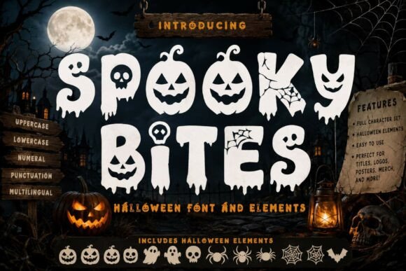 Spooky Bites Display Font By yogaletter6