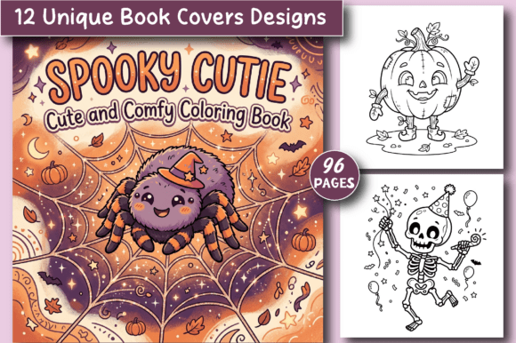 Spooky Cutie: Cute & Comfy Coloring Book