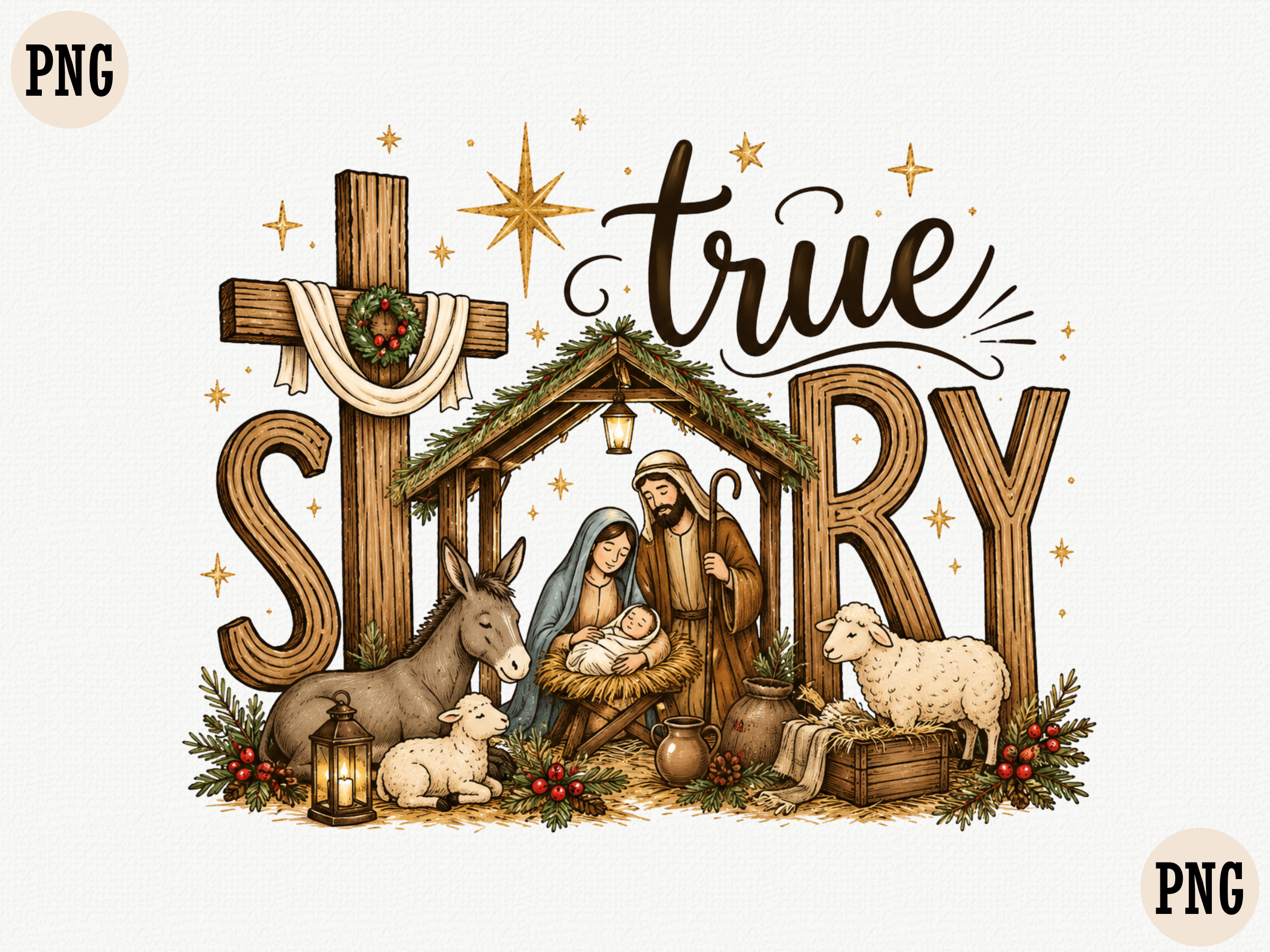 True Story Nativity Christian Christmas