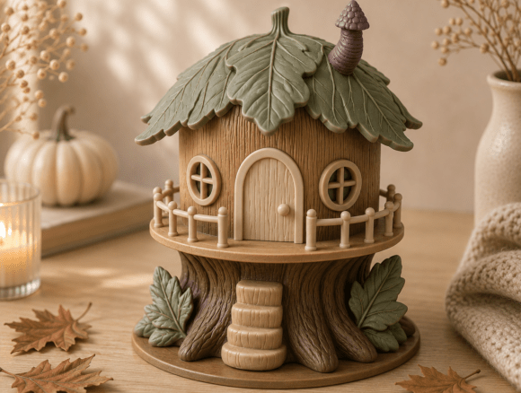 Jack O Lantern Pumpkin STL 3D Print Model – Halloween Pumpkin with Curled Stem - Image 11