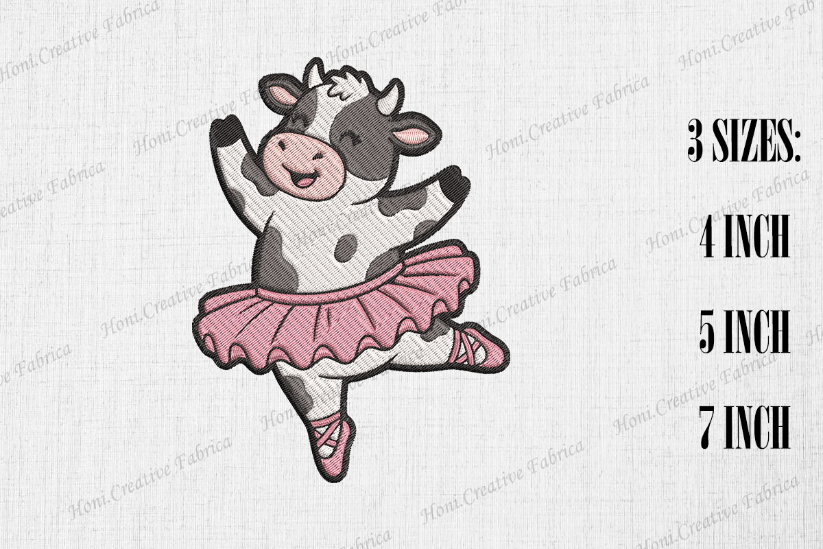 Ballerina Cow in Pink Tutu