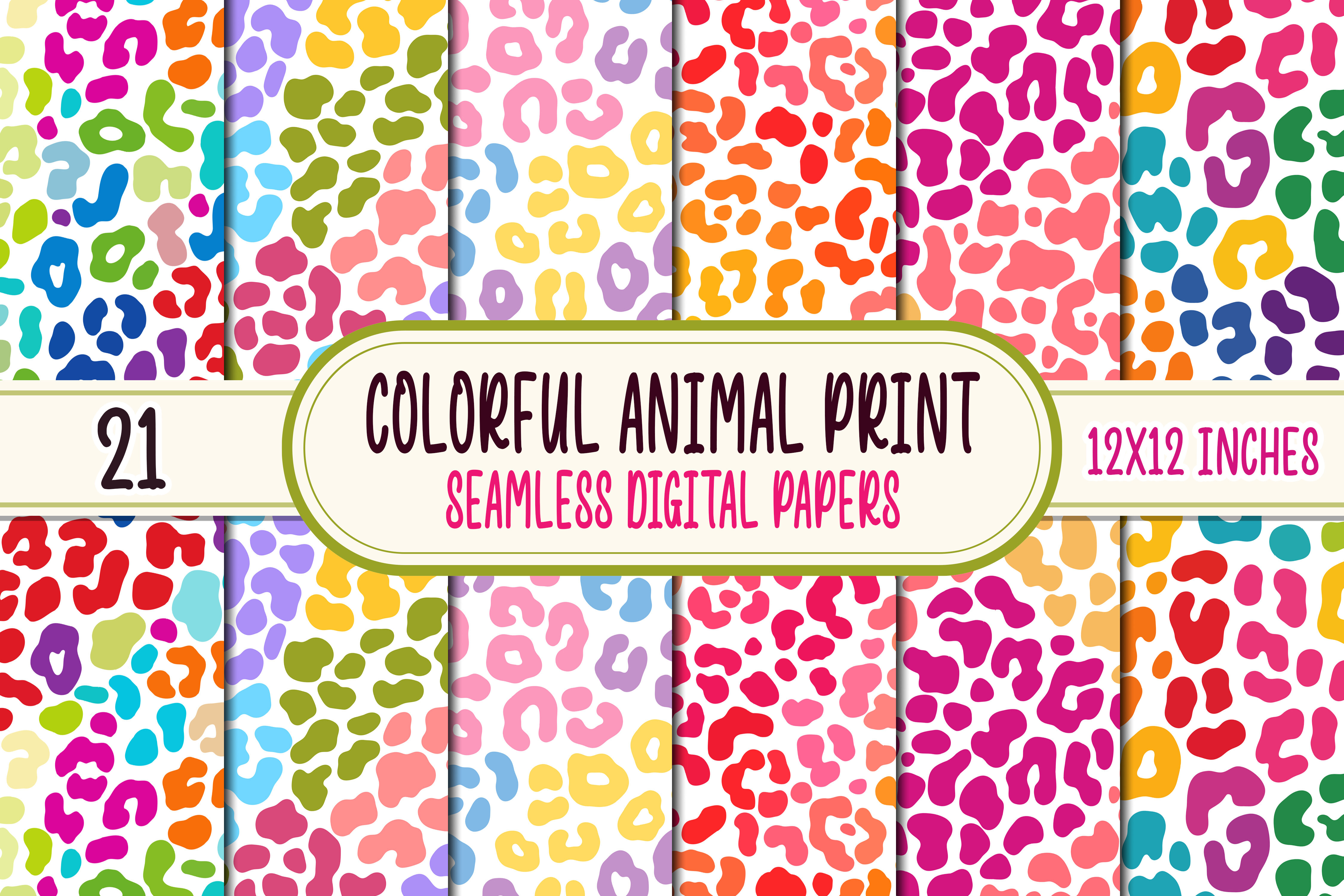 Colorful Animal Print Seamless 21