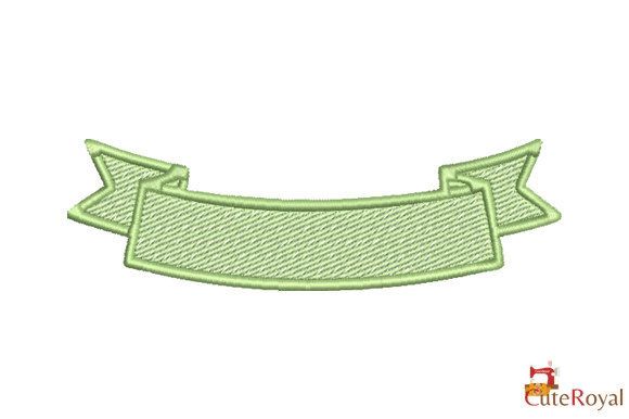 Curved Ribbon Banner - Scroll Frame