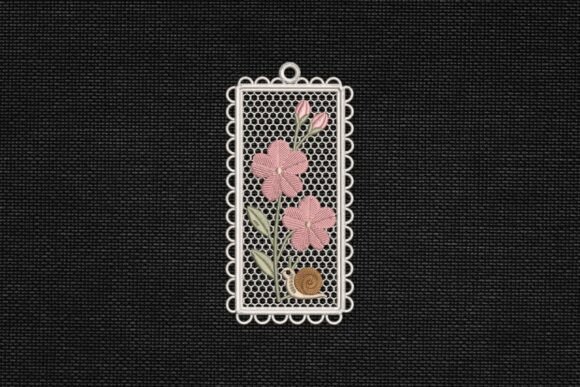 Free Standing Lace Floral Snail