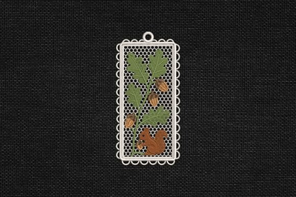 Free Standing Lace Squirrel and Acorn