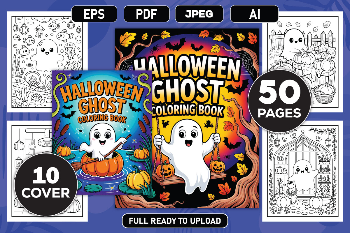 Halloween Ghost Coloring Book