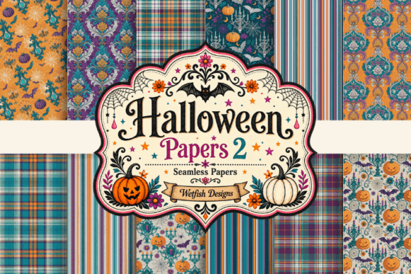 Halloween Seamless Papers & Patterns 2