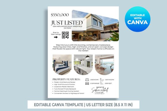 Just Listed Flyer Canva Template