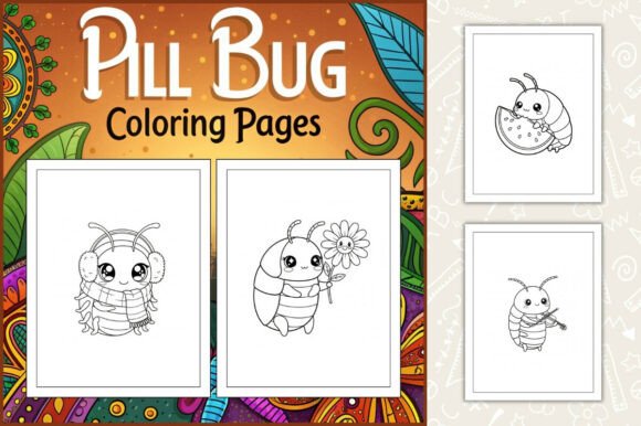 Pill Bug Coloring Pages Printable