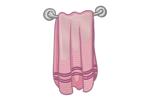 Pink Hanging Towel Bathroom