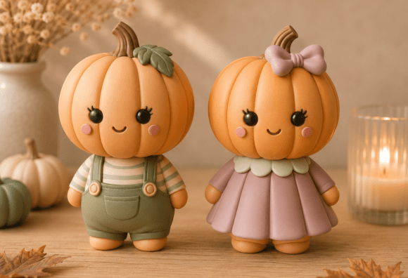 Pumpkin Friends STL Set | Cute Pumpkin - Image 2