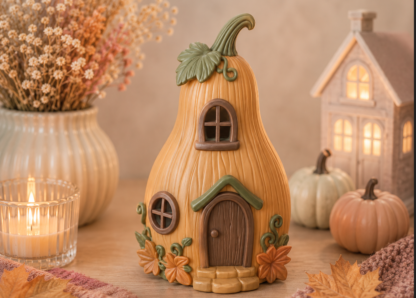 Pumpkin House STL | Autumn Fairy Tale Cottage for 3D Printing - Image 5