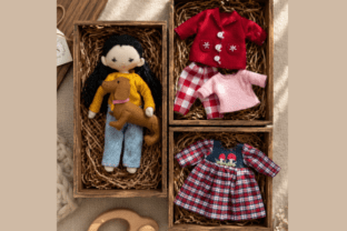 Rag Doll, Dog & Clothes Sewing Pattern Gráfico por LittleLullabyShop ...