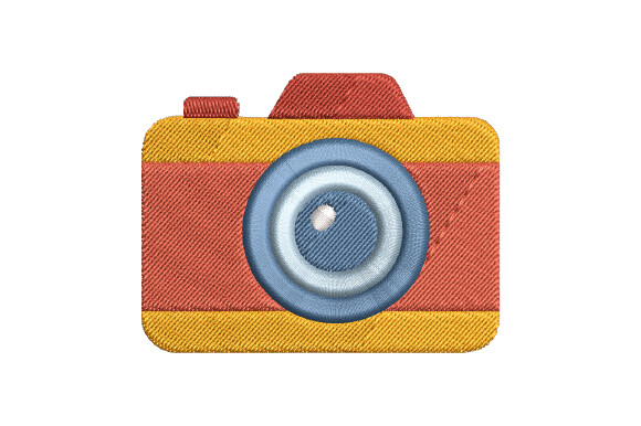 Retro Camera Embroidery Design
