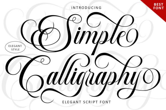 Simple Calligraphy Fonts