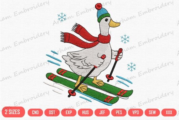 Skiing Goose