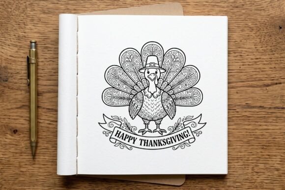 Thanksgiving Turkey Coloring Page