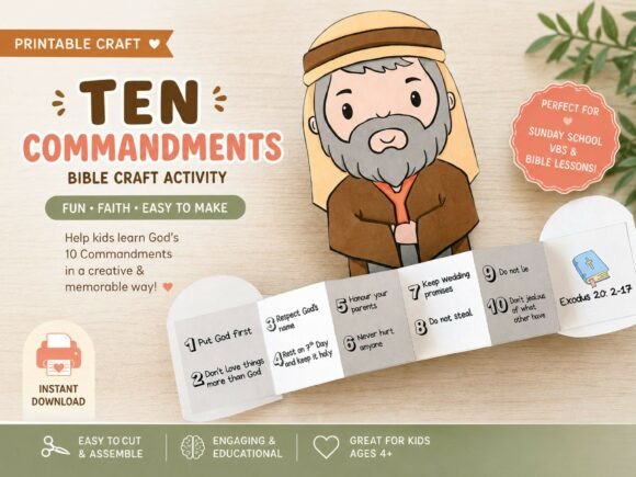The Ten Commandment Craft for Kids